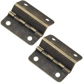 Resim Antik Bronz Menteşeler, 2 Dekoratif Çekmece Menteşesi, Kapılar, Dolaplar, Mobilyalar, Eski Mücevher Kutuları İçin Katlanır Menteşeler/nc/ 