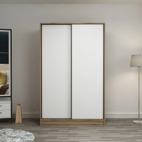 Resim Minar Kale 2 Kapaklı Sürgülü Dolap 120 Cm - Dore/Beyaz 