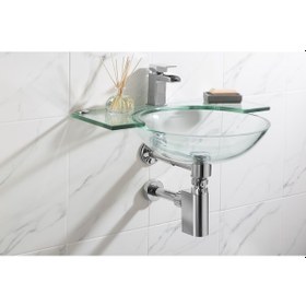 Resim Studor Valfli Lavabo Sifonu Kromajlı Süzgeçsiz Kendi Kendini Temizler Hızlı Akış Koku Önleyici Gider 