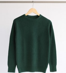 Resim CLOUDY WEAR&DESİGN Erkek Çocuk Kışlık Dokulu Yeşil Triko Kazak 