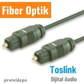 Resim IRENIS Fiber Optik Toslink Ses Kablosu 5 Metre 