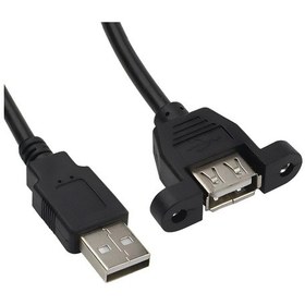 Resim Speeduf Erkek Dişi Panel Tipi Kablosu Siyah Usb 2.0 Tip A 3m 