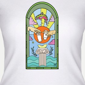 Resim Rakı-Balık Kadın Tişört 