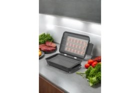 Resim Elektrikli Izgara Çift Telli Emaye Gövde ve Tepsili Mangal Barbekü Siyah C1-1-294 