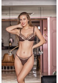 Resim Mode Cool Sütyen String Takım Kahve Brf31592 Kahverengi 