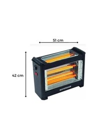 Resim Şömine Tipi Isıtıcı Soba 1800w Renkli 