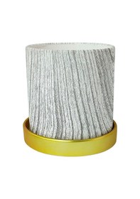 Resim Gardenzone Desenli Seramik Saksı 16.5 16.5 16.5 Cm 2 Adet Renkli 