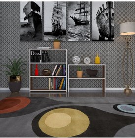 Resim Kenzlife Kitaplık Süper Ga 150*80*19 Cvz 5 Katlı Tek Bölme Çift Bölme Opsiyonlu Ofis Mutfak Banyo Dolabı Arkalıksız Çok Renkli 