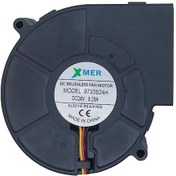 Resim 97x97x33mm 24V 0.25A 3P XMER Salyangoz Fan 