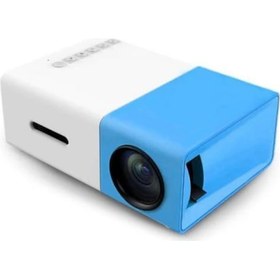 Resim Geekyou Kompakt Led Projeksiyon Cihazı 1080p Full Hd Ev Sineması - Taşınabilir Hdmı/usb Desteği Mavi 