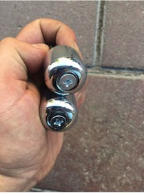 Resim Teksoy Motosiklet Sağ Sol Gidon Direksiyon Topuzu Takım Gümüş A Kalite 