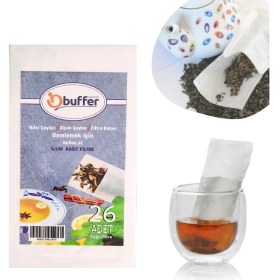 Resim Akıllı Durak Ad 26 Adet Pratik Kullan At Çay,bitki Çayı,filtre Kahve Demleme Poşeti Süzgeci 