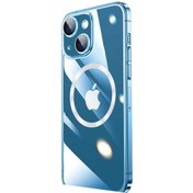 Resim Mobilzone iPhone 14 Uyumlu Wireless Şarj Özellikli Sert PC Zore Riksos Magsafe Kılıf-Renksiz 