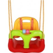 Resim Emniyet Kemerli Çocuk Salıncağı Kırmızı 