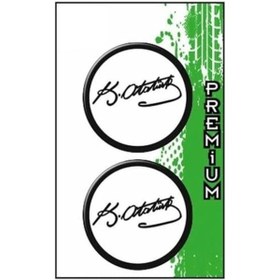 Resim Gogo Atatürk İmza 5x5 İkili Damla Etiket 