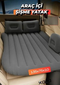 Resim Xolo Tesla Sedan Modellere Uyumlu Araç Içi Şişme Yatak Iki Yastıklı, Araba Seyahat Ve Kamp Yatağı 