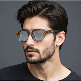 Resim Elmpaly Moda Steampunk Gözlük Sarı Transparent Pc+cp Metal Çerçeve Rc005 Hediye 12+ 