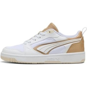 Resim Puma Rebound V6 Low Aqua Metal Kadın Spor Ayakkabı 40038902 40038902 Bgo Beyaz-gold Beyaz - Altın 