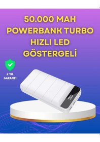 Resim Ceylan Adam Lightning Ve Type-c Girişli 50000mah Powerbank Çok Renkli 