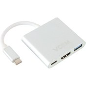 Resim Type-C-M To Hdmi-F Usb 3.0-F Type-C-F Çevirici Cu427M Vcom