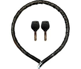 Resim Nemere Motorsiklet Kilidi Anahtarlı Körüklü Siyah 120 cm x 22 mm YM-752 