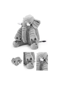 Resim Fil Uyku Arkadaşım Peluş Fil Büyük Boy Gri 