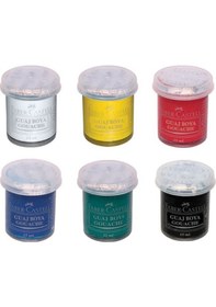 Resim Faber Castell Guaj Boya Şişe 6 Renk 15 Ml Çok Renkli 