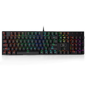 Resim Devarajas K556 RGB Türkçe Q 104 Tuş Mekanik Brown Switch Kablolu Oyuncu Klavyesi 