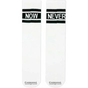 Resim Carnaval Socks Now Never Yazılı Bilek Arkası Spor Çorap 