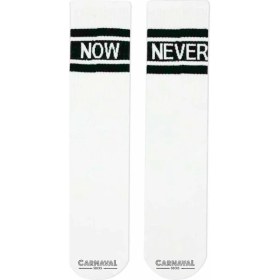 Resim Carnaval Socks Now Never Yazılı Bilek Arkası Spor Çorap 