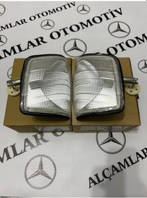 Resim Alcamlar Mercedes 190 W201 Sinyal Lamba Takımı Sağ-Sol Depo Beyaz 