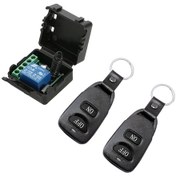 Resim Aubyhe Ak-rk01sy-12+qy 12v Dc 433mhz Mini Tek Yol Kumanda Açma-kapama, Anahtar, Motor, Led Kontrolü İçin 2 Kumandalı Alıcı Kartı 
