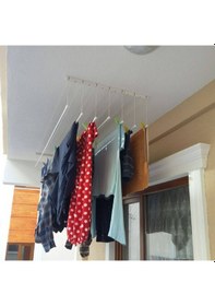 Resim Güneş Asansörlü Çamaşır Askısı Çamaşırlık 4 Çubuklu 150 CM Gri 