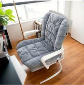 Resim Oldfriend Light Grey Ergonomik Ofis Sandalye Yastığı Yıkanabilir Oturma Pedi Ve Sırt Desteği 