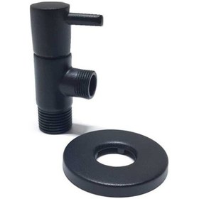 Resim Sardıcı Çubuklu Taharet Musluğu Siyah Aç-kapa İkili Taharet 