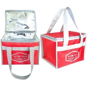 Resim TermBag Katlanabilir Termal Termo Termos Çanta Kırmızı 