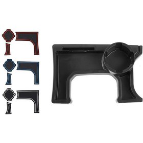 Resim Youmex Suzuki Jimny 2019-2020 Manuel Vites Konsol Depolama Kutusu, Abs Malzeme, Kaymazlıklı Kırmızı, Beyaz, Mavi , Sürüşte Sabit, Kolay Kurulum 