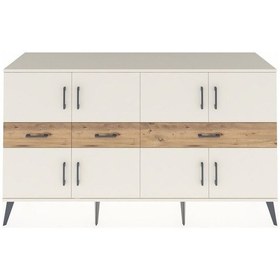 Resim Hyperion Konsol 5 Raflı 3 Çekmeceli 8 Kapaklı 176x44x99 Aytaşı-ay Aytaşı-aytaşı/çam 