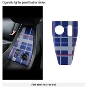 Resim Mini F65 F66 F67 Araba Sigara Çakmağı Panel Deri Çıkarma Sigara Için Blue For F66 F67 1 Piece Set 