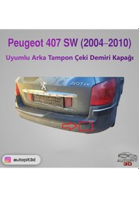 Resim Peugeot 407 Sw 2004 2010 Uyumlu Arka Tampon Çeki Demiri Kapağı 