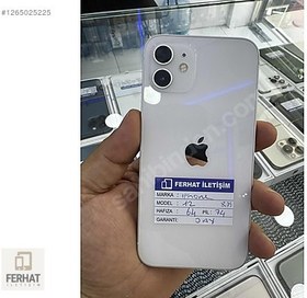 Resim Apple iPhone 12 İkinci El TR | 64 GB | Beyaz 