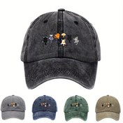 Resim Kadınlar için Sevimli Kedi Bayan Beyzbol Şapkası - Ayarlanabilir Hafif, Karikatür Kedi Desenli, Yumuşak Nefes Alabilen Kumaş, Kız Arkadaş İçin Mükemmel Hediye (Çoklu Renkler: Siyah/Koyu Gri/Lacivert/Zeytin Yeşili), Anime Temalı Aksesuar, Eğlenceli Tasarım, Baskılı Desen 