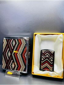 Resim doğan hediyelik Sigara Tabakası ve Çakmak Hediyelik Set 
