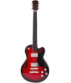 Resim El Yapımı 1/4 Ölçek Minyatür Elektro Gitar Gibson Es-275 Redburst 