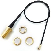 Resim Alkatronik-20Cm Sma Ipex Female Rf Kablo Jack Ufl U.Fl Ipx Coaxial Cable 