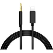 Resim Iphone Lightning Aux Araç Dönüştürücü Ses Kablosu 3.5 Mm Jack 1Mt 