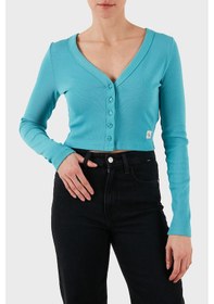 Resim Calvin Klein Bayan Hırka Lv047c204g Xeg Turkuaz Turkuaz 