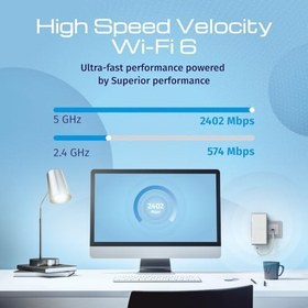 Resim Keenetic Buddy 6 SE AX3000 Menzil Genişletici Wi-Fi Mesh Repeater Range Extender Access Point KN-4410 