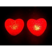 Resim Led Işıklı Kırmızı Kalp Gece Lambası 