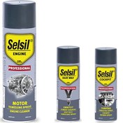 Resim Selsil Motor Temizleme Spreyi 500 Ml / Emniyet Kemeri Yağlayıcı 200 Ml /torpido Parlatıcı Sprey 200 